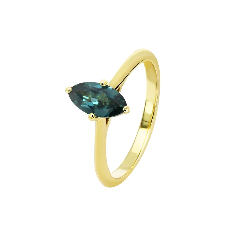Australian Sapphire Alexia Ring with Blue Sapphires