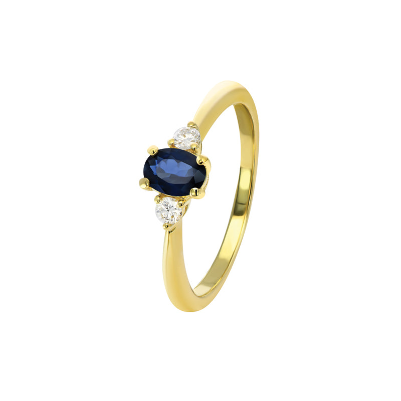 Australian Sapphire Belle Ring with Blue Sapphire