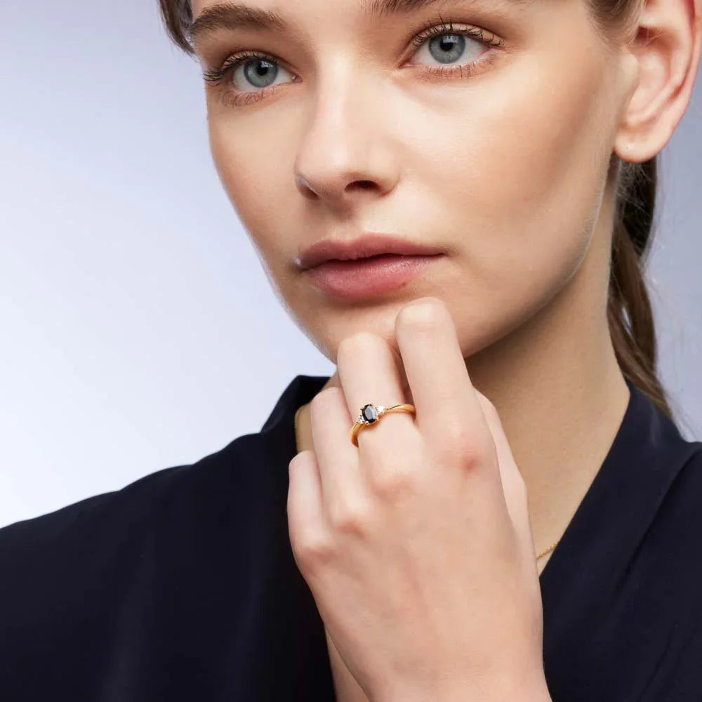 Australian Sapphire Belle Ring with Blue Sapphire