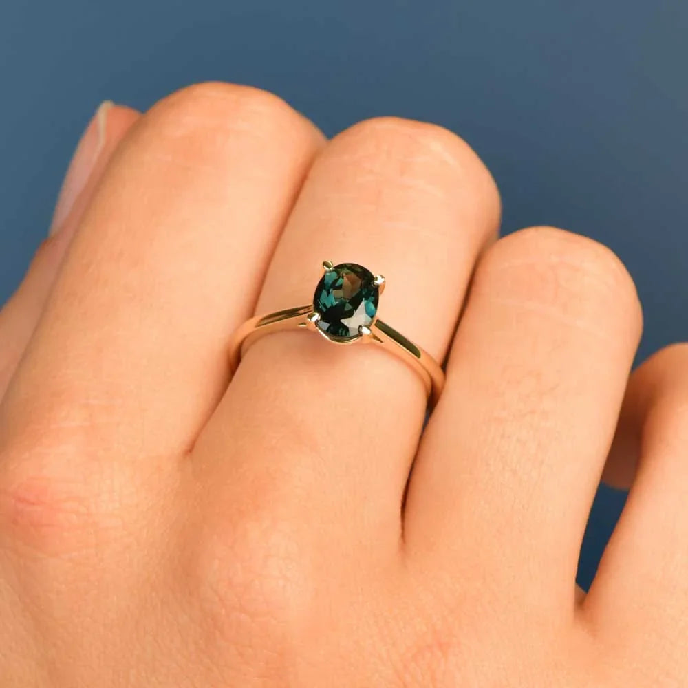 Australian Sapphire Maira Ring with Blue Sapphire