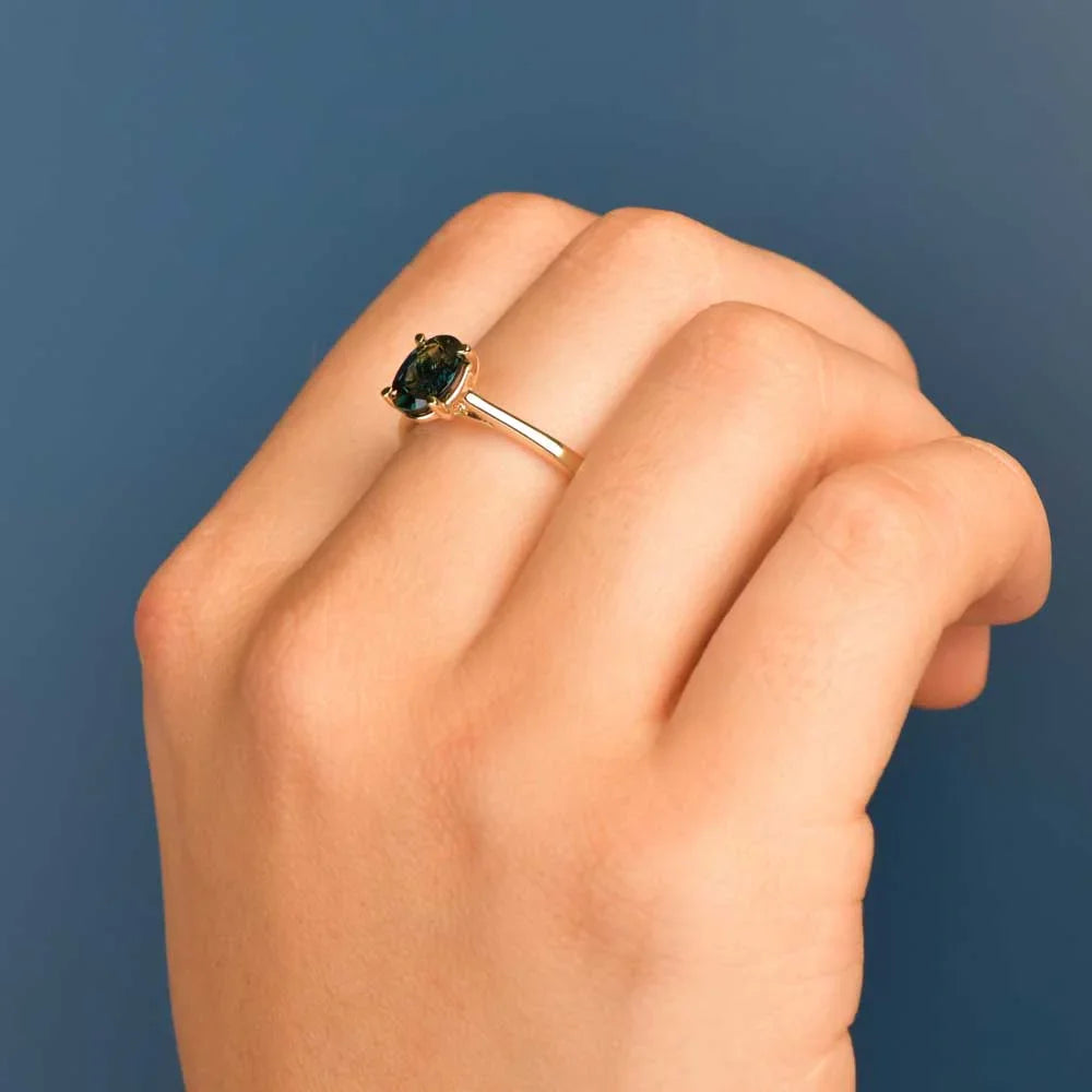 Australian Sapphire Maira Ring with Blue Sapphire
