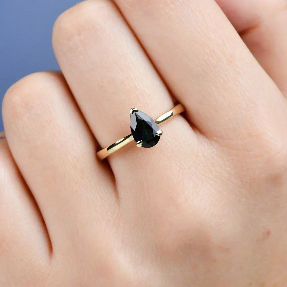 Australian Sapphire Maira Ring with Blue Sapphire
