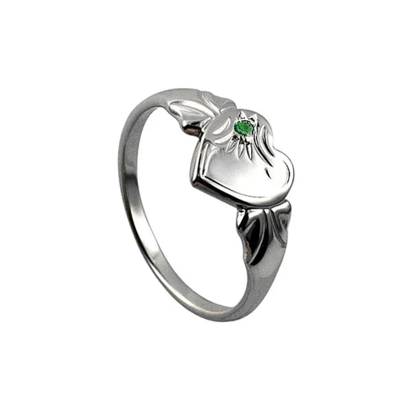 May Heart Signet Ring - Nangar Gems