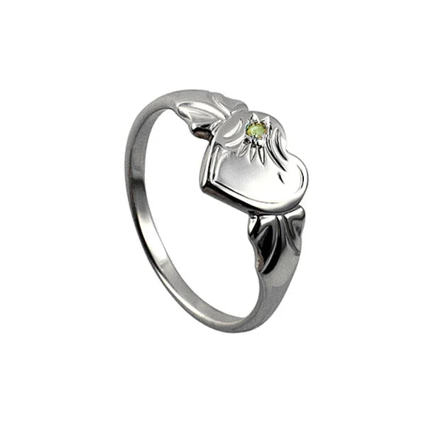 August Heart Signet Ring - Nangar Gems