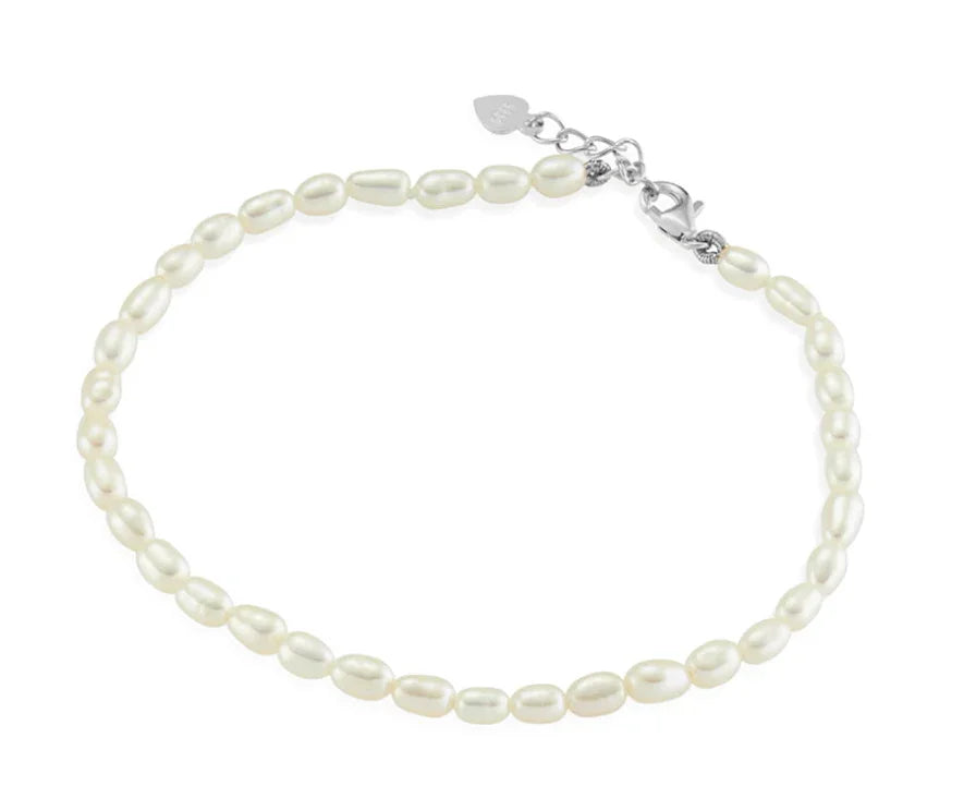 Freshwater Rice Pearl Bracelet - Nangar Gems