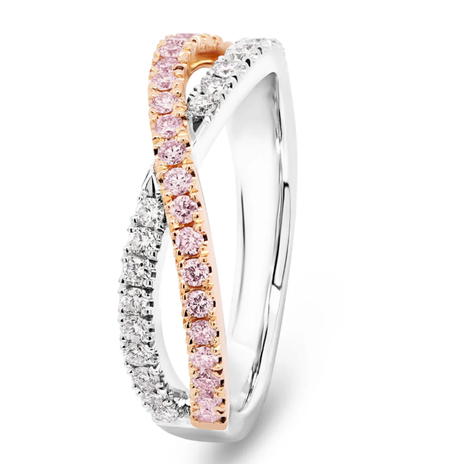 18K White & Rose Gold Ring