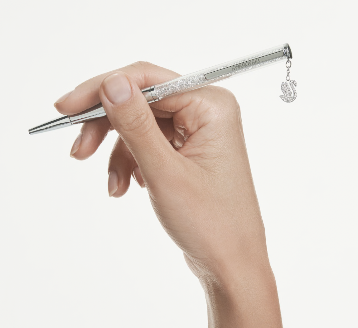 Crystalline ballpoint pen