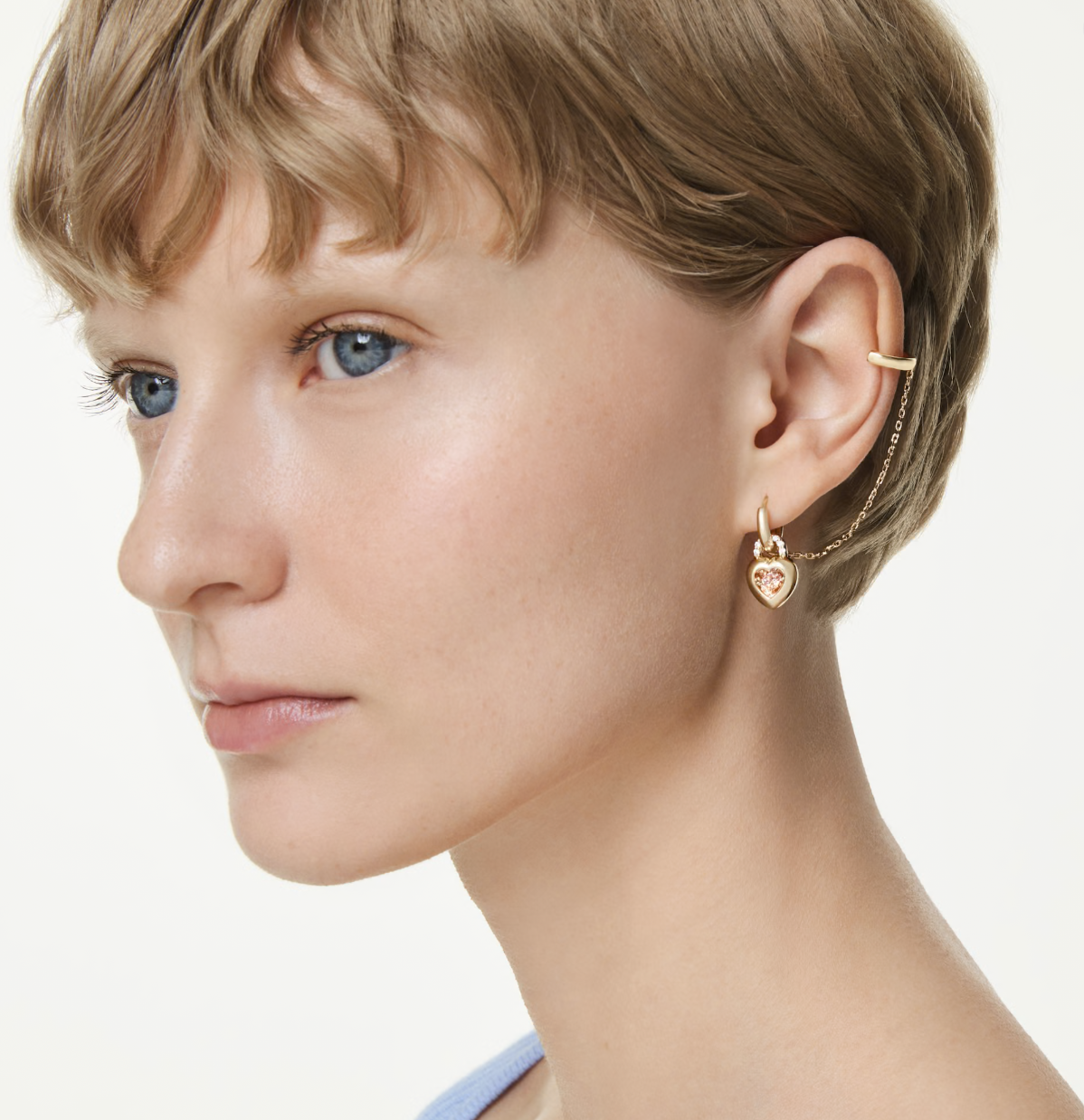 Idyllia drop earrings with ear cuff