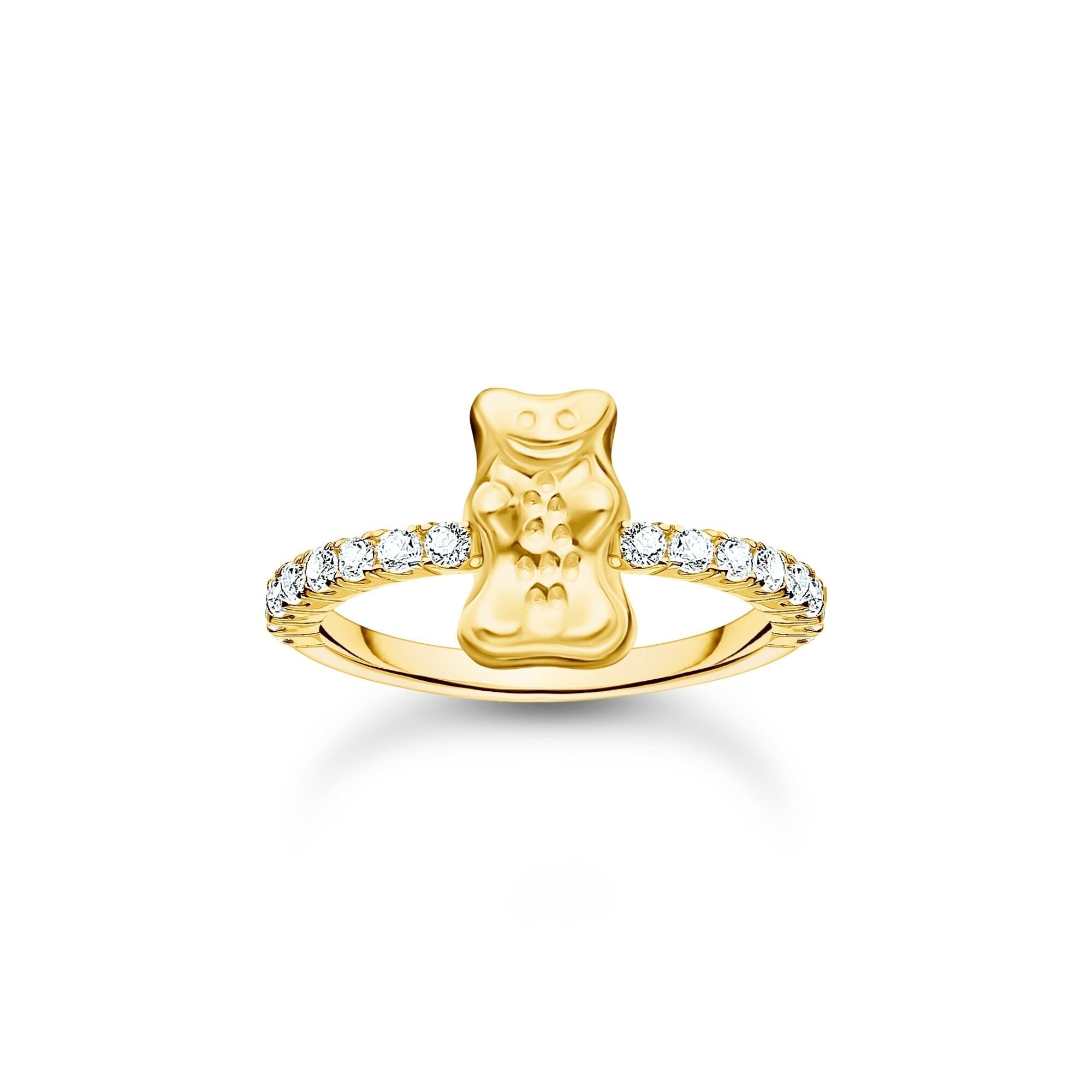 THOMAS SABO Ring with Gold HARIBO goldbear and zirconia