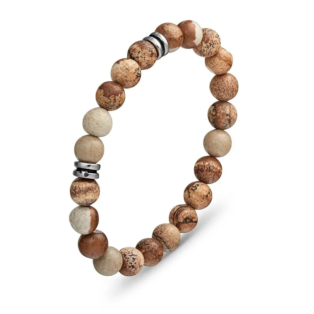 Natural Jasper Men's Bracelet - Nangar Gems