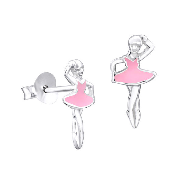 Silver Ballerina Studs - Nangar Gems