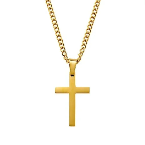 Blaze stainless cross pendant