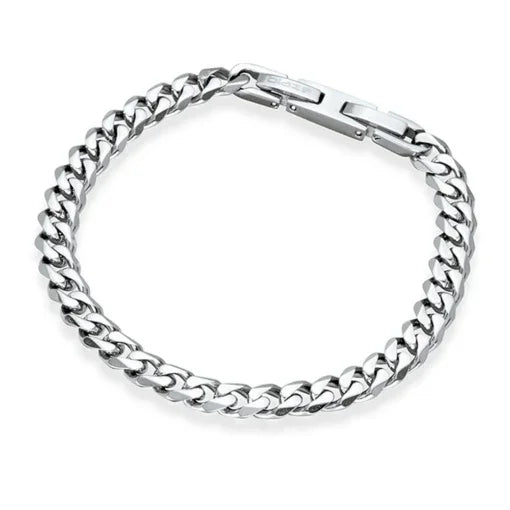 Stainless Steel Men's Cuban Bracelet - Nangar Gems