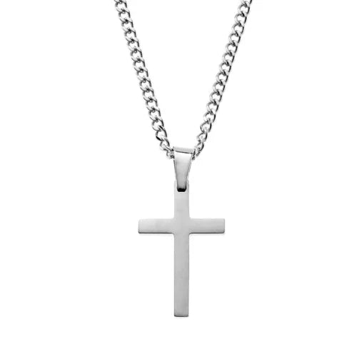 Blaze stainless cross pendant