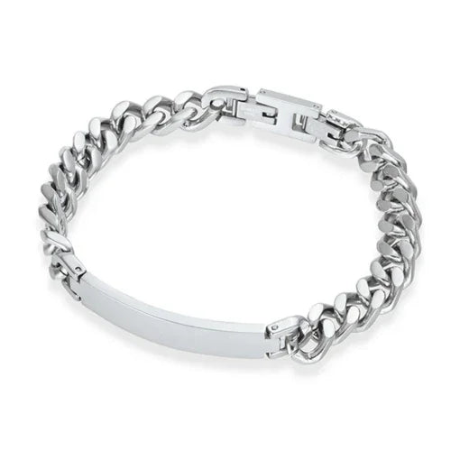 Stainless Steel ID Bracelet - Nangar Gems