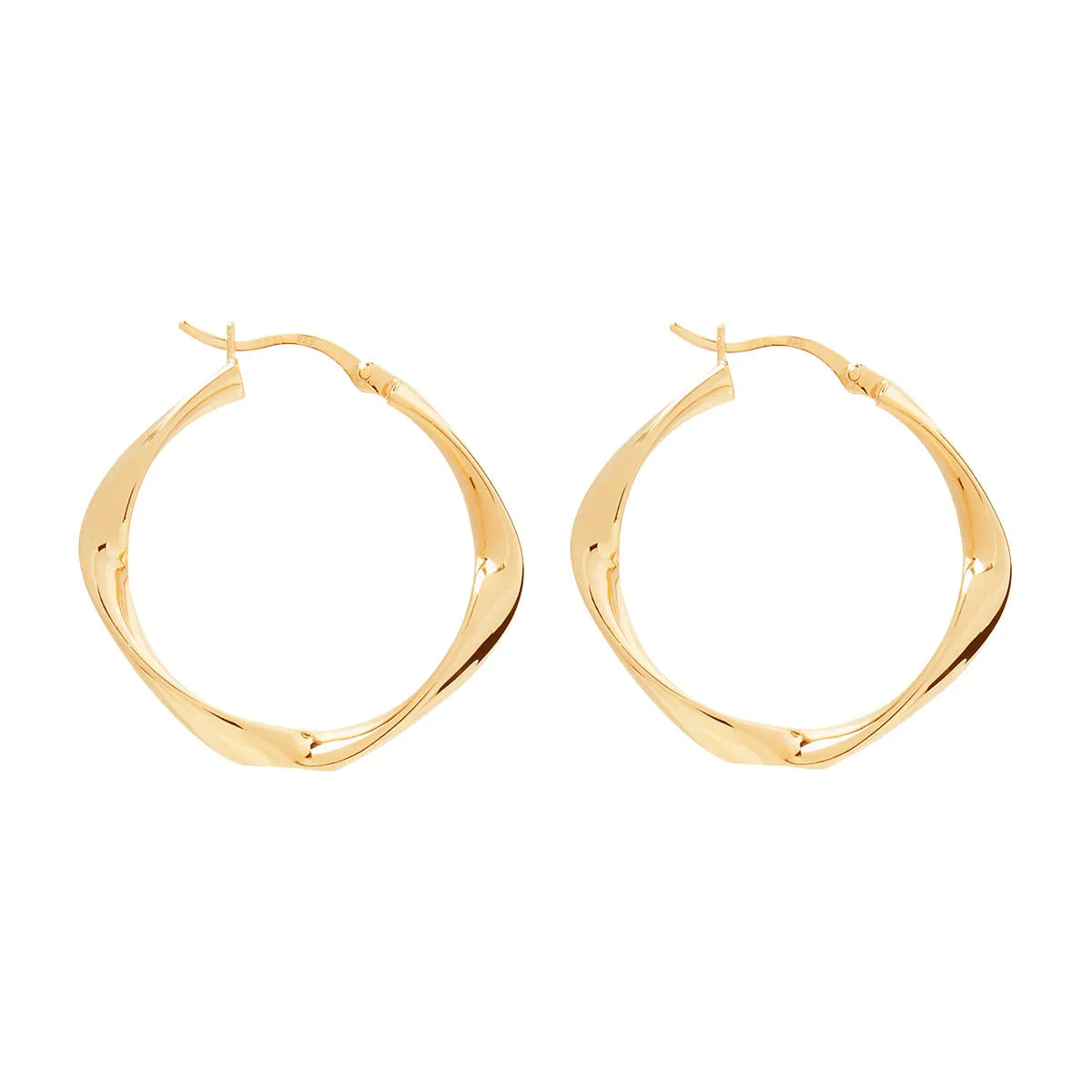 NAJO Garden of Eden Yellow Gold Hoop Earring