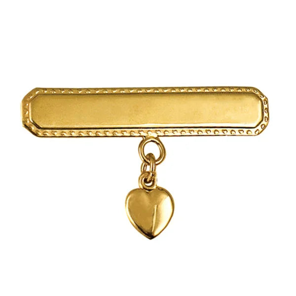Baby Brooch With Heart Drop - Nangar Gems