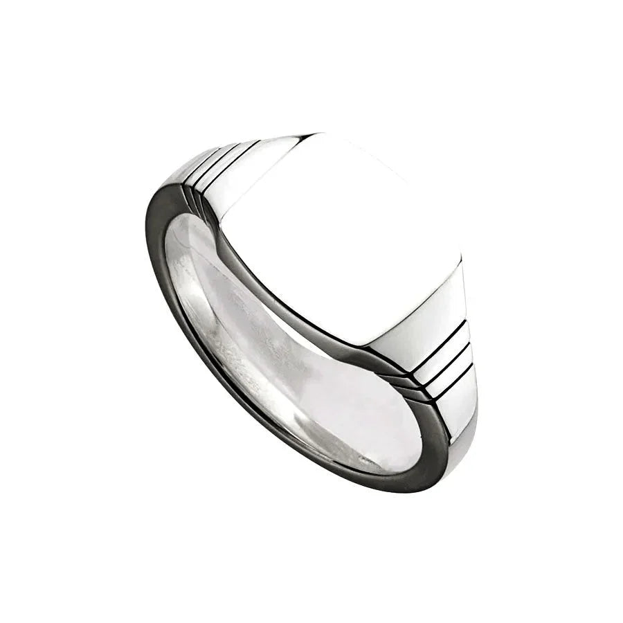 NAJO Quadris Mens Silver Ring