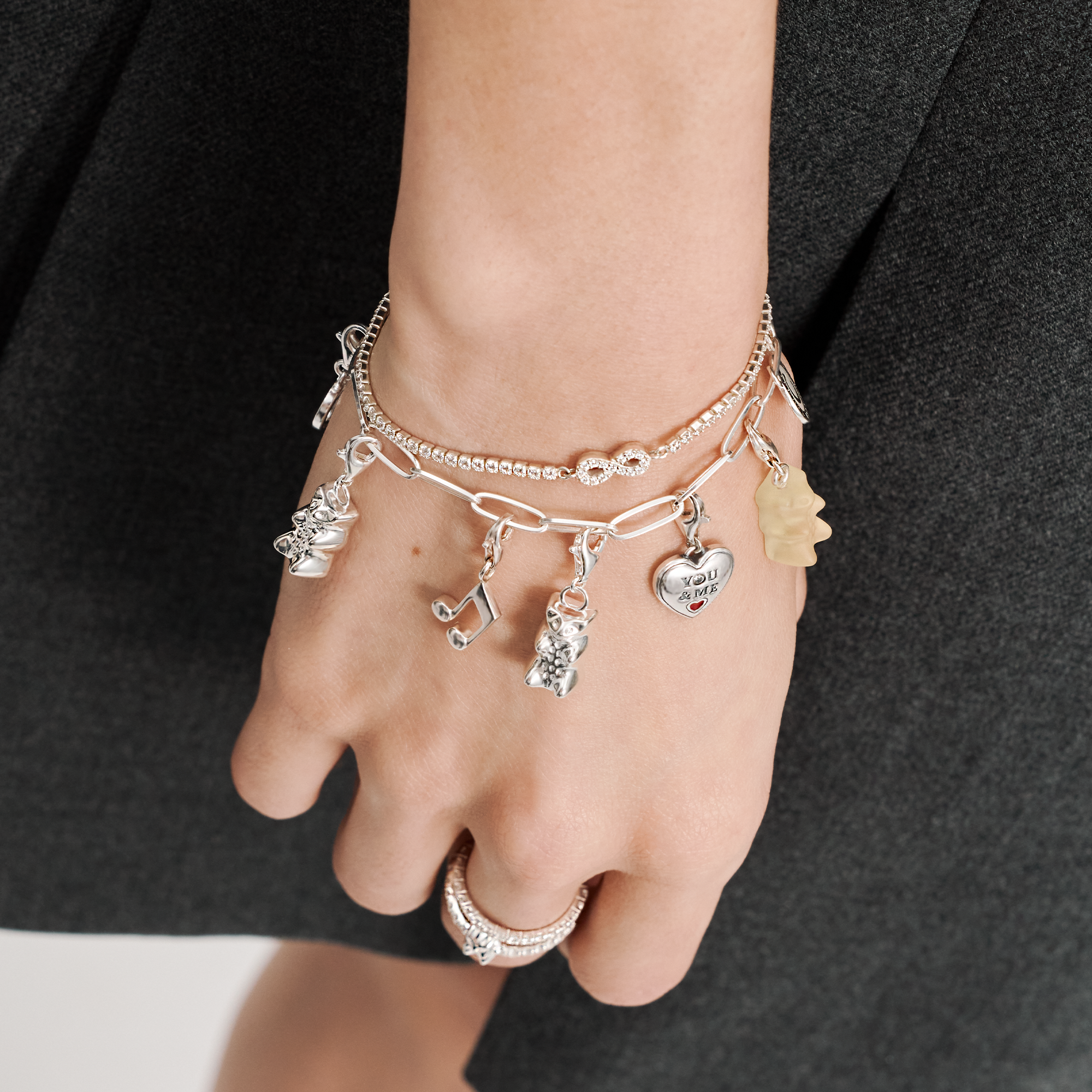 THOMAS SABO Charm pendant Silver HARIBO goldbear