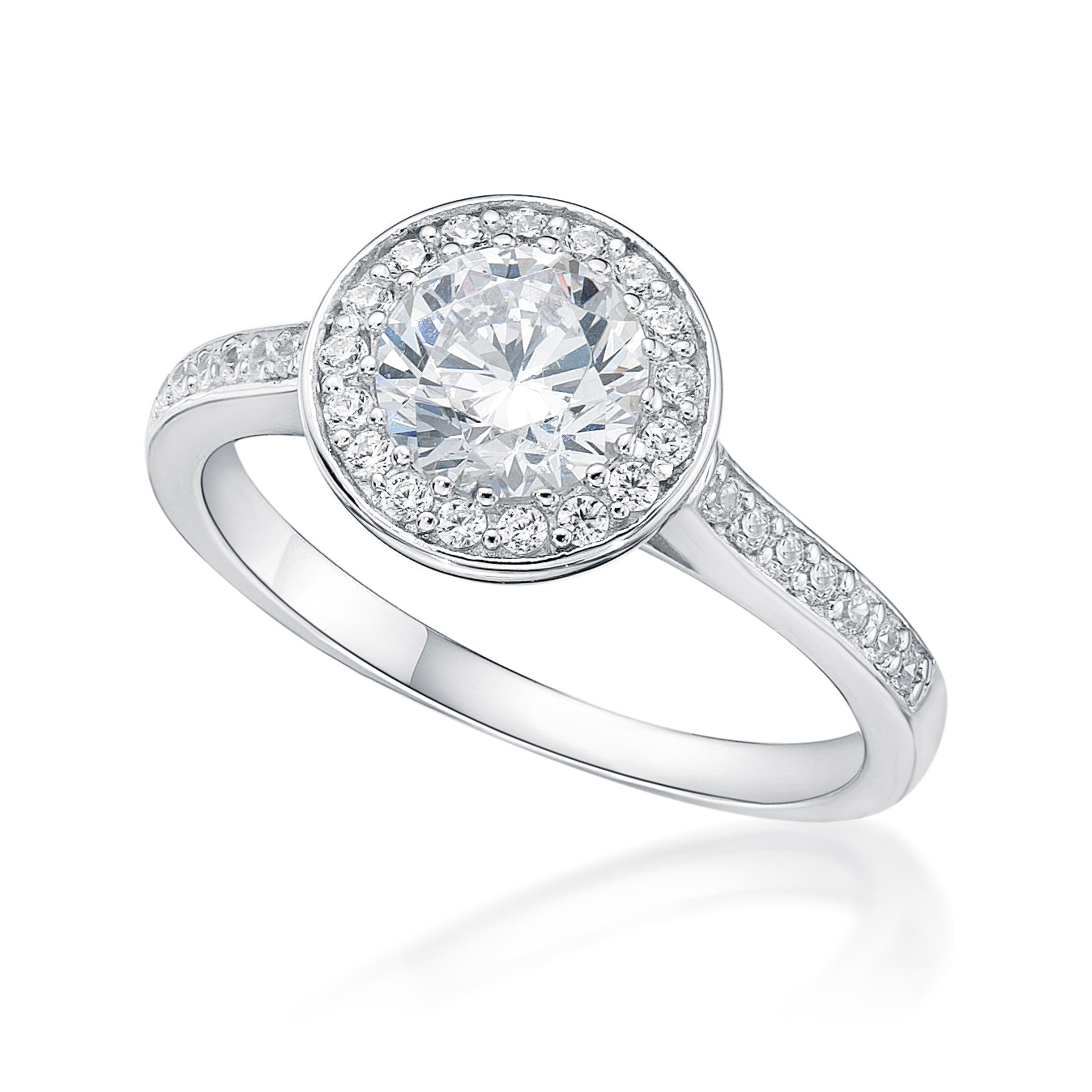 Silver CZ Dress Ring