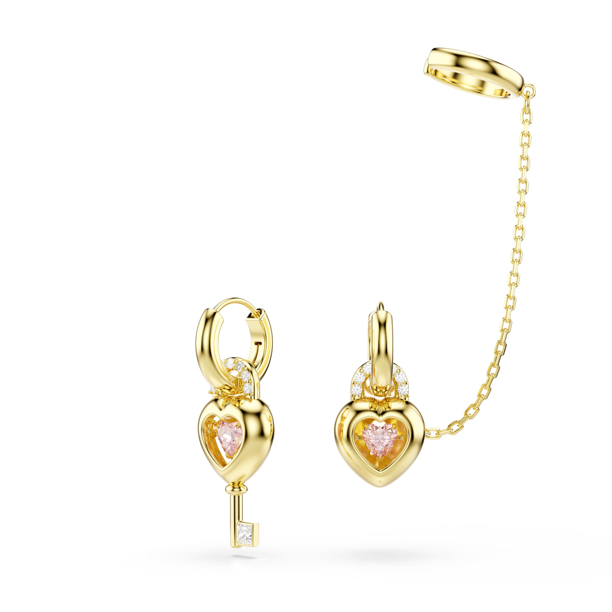 Idyllia drop earrings with ear cuff