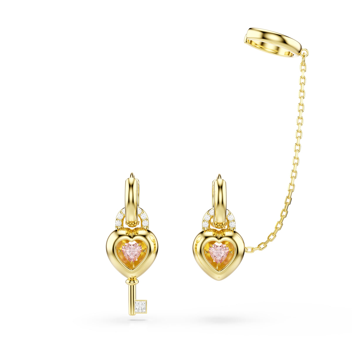 Idyllia drop earrings with ear cuff