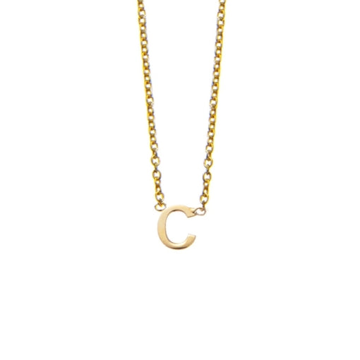 Silver mini C necklace