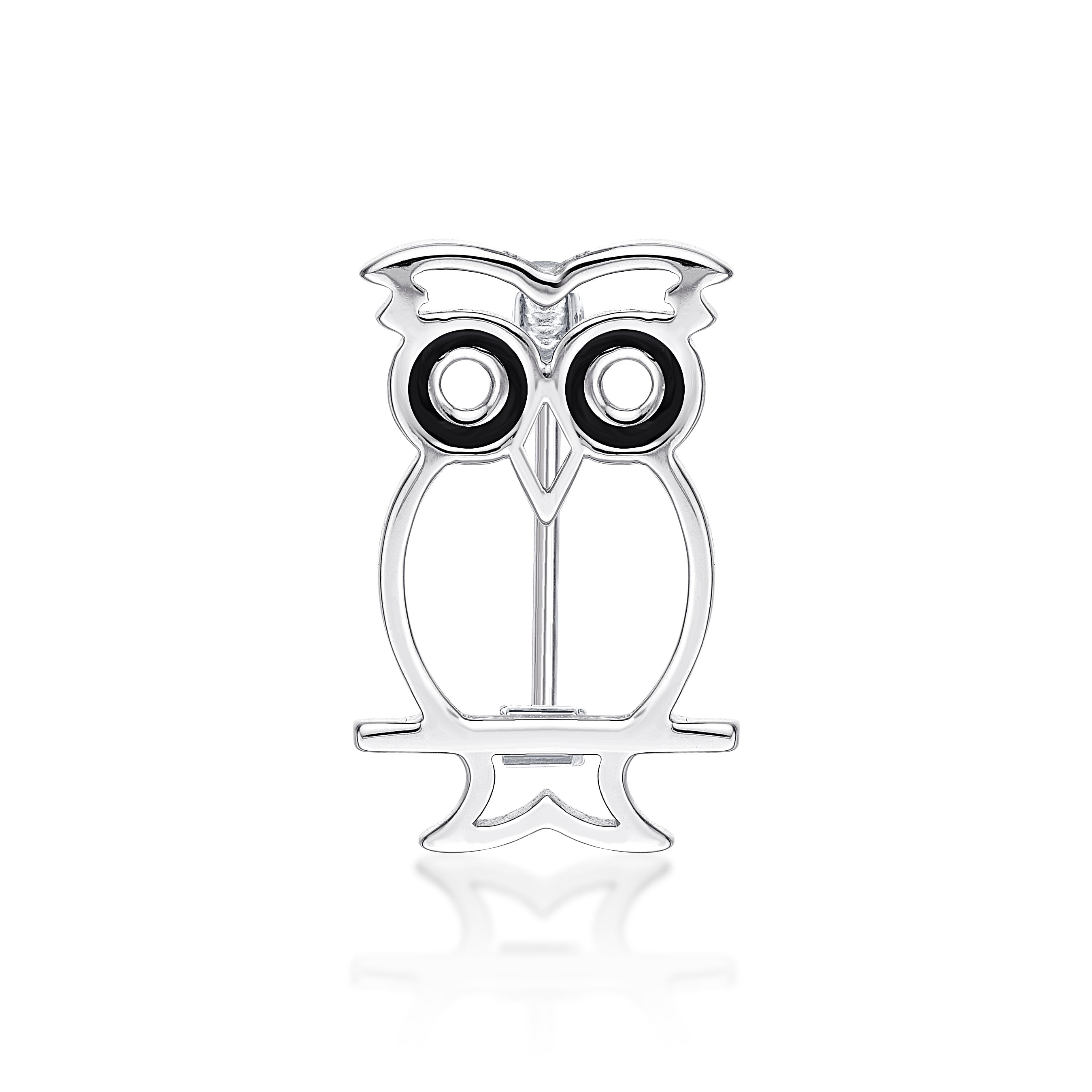 Silver Owl Brooch