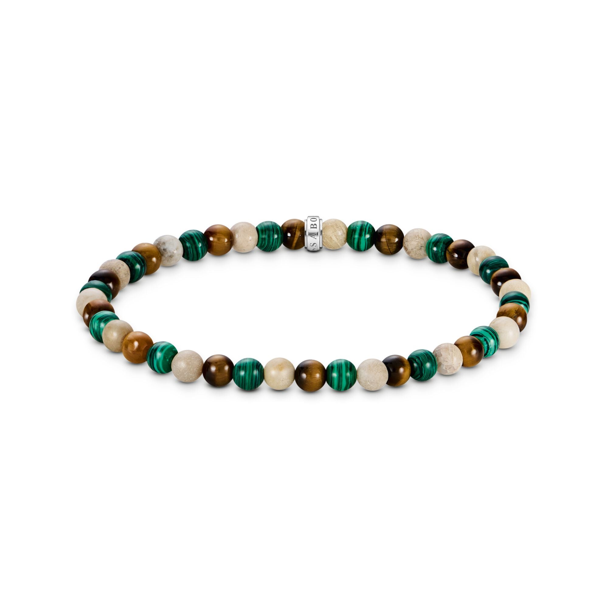 THOMAS SABO Bracelet with earth and green beads