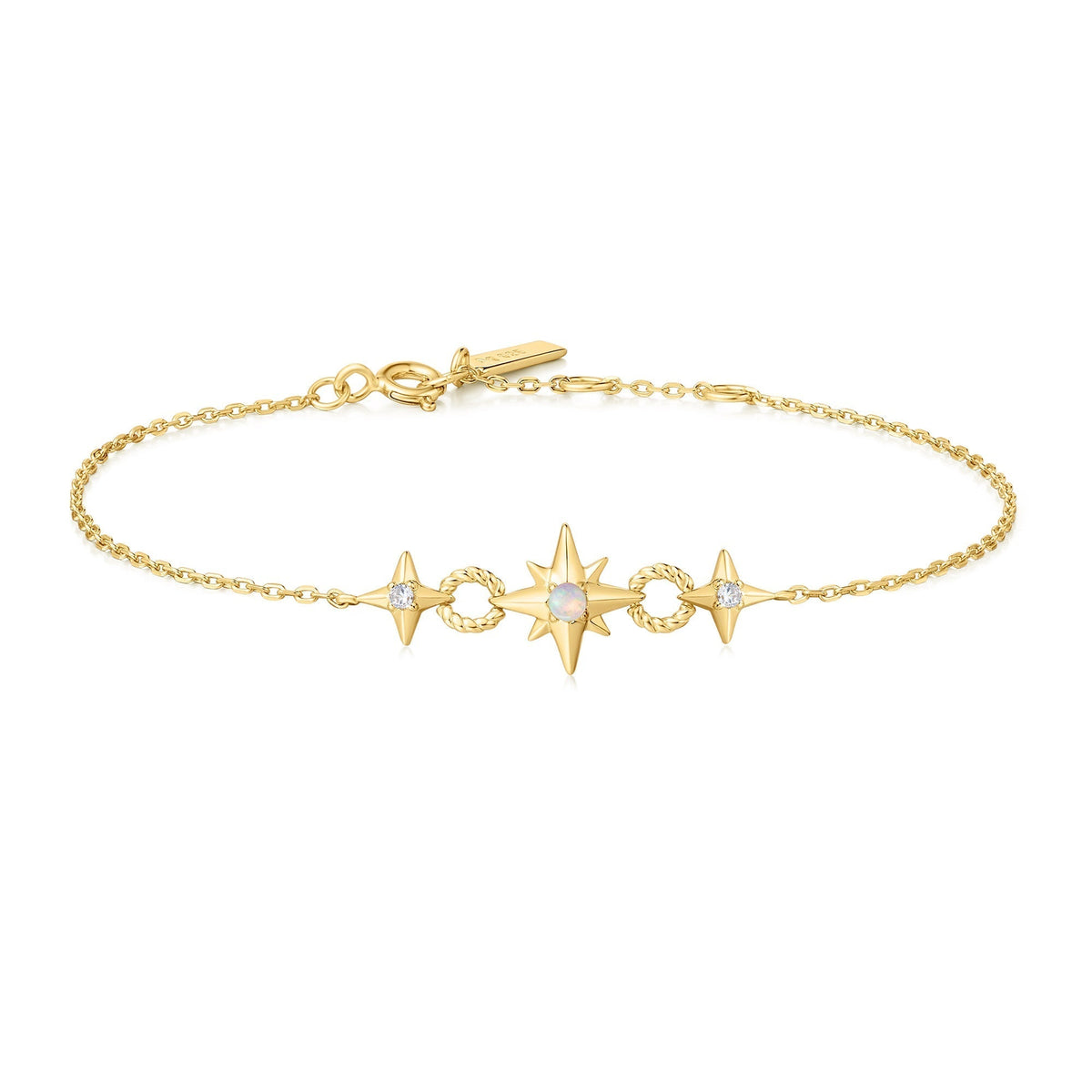 Ania Haie Gold Linked Star Bracelet