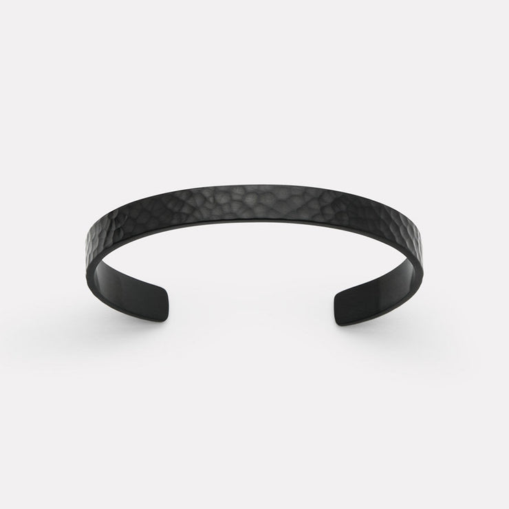 Midnight Men's Black PVD Steel Cuff