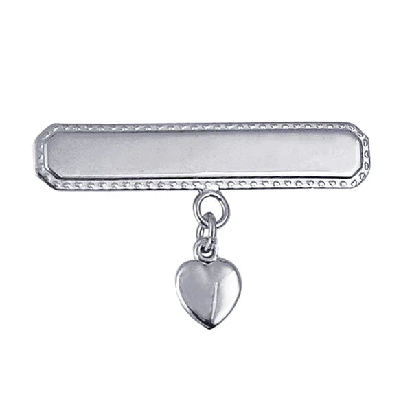 Baby Brooch With Heart Drop - Nangar Gems