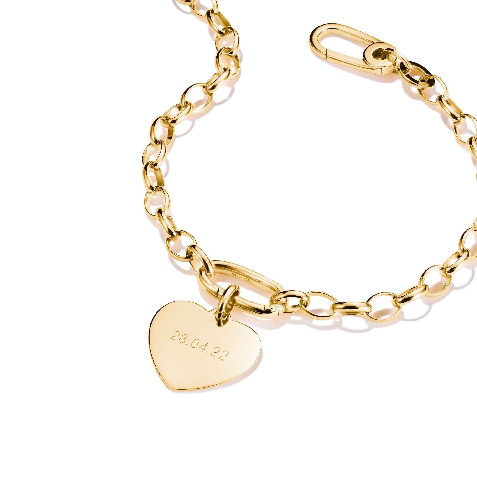 THOMAS SABO Connect Charm big heart Gold