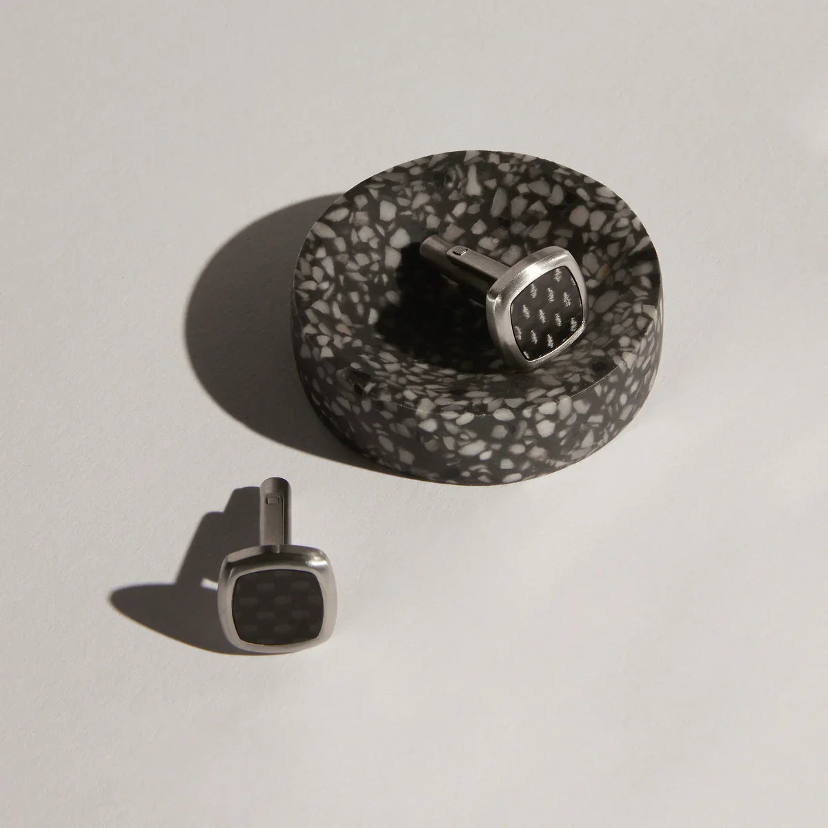 NAJO The Aviator Carbon Fibre and Steel Cufflinks