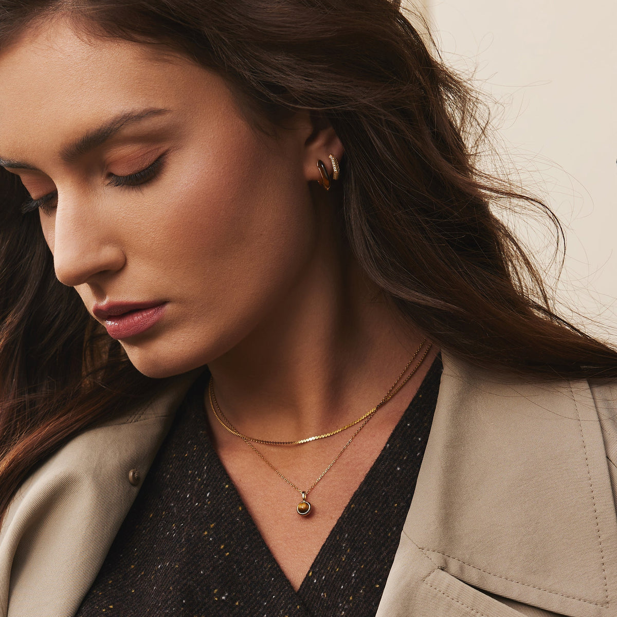 Ania Haie Gold Flat S Link Chain Necklace