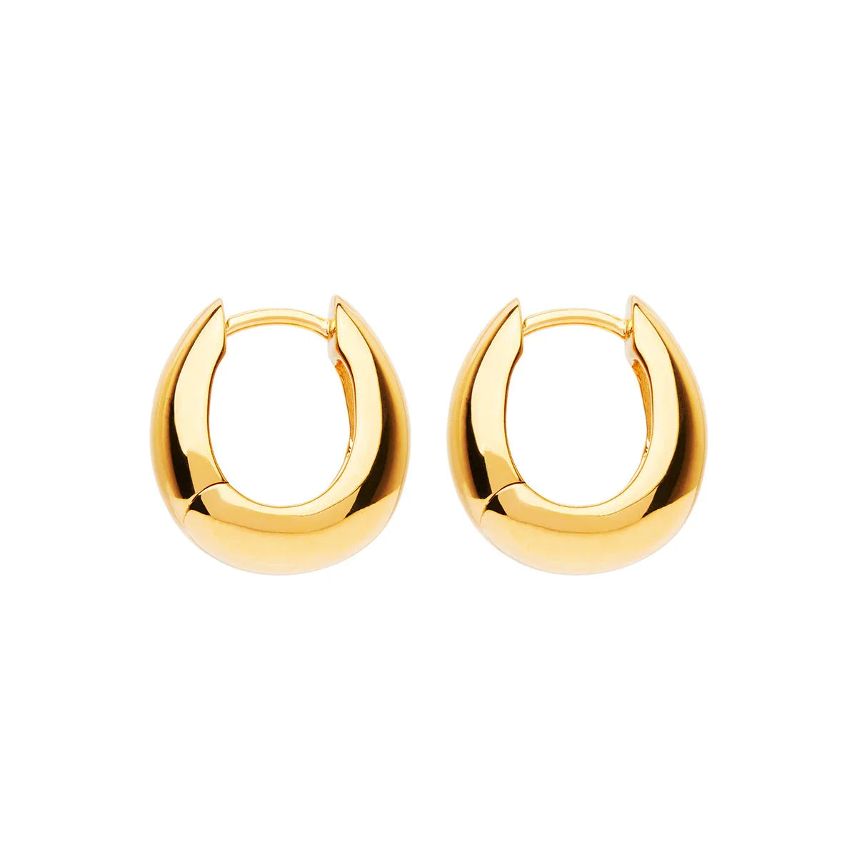 NAJO Arco Yellow Gold Huggie Earrings