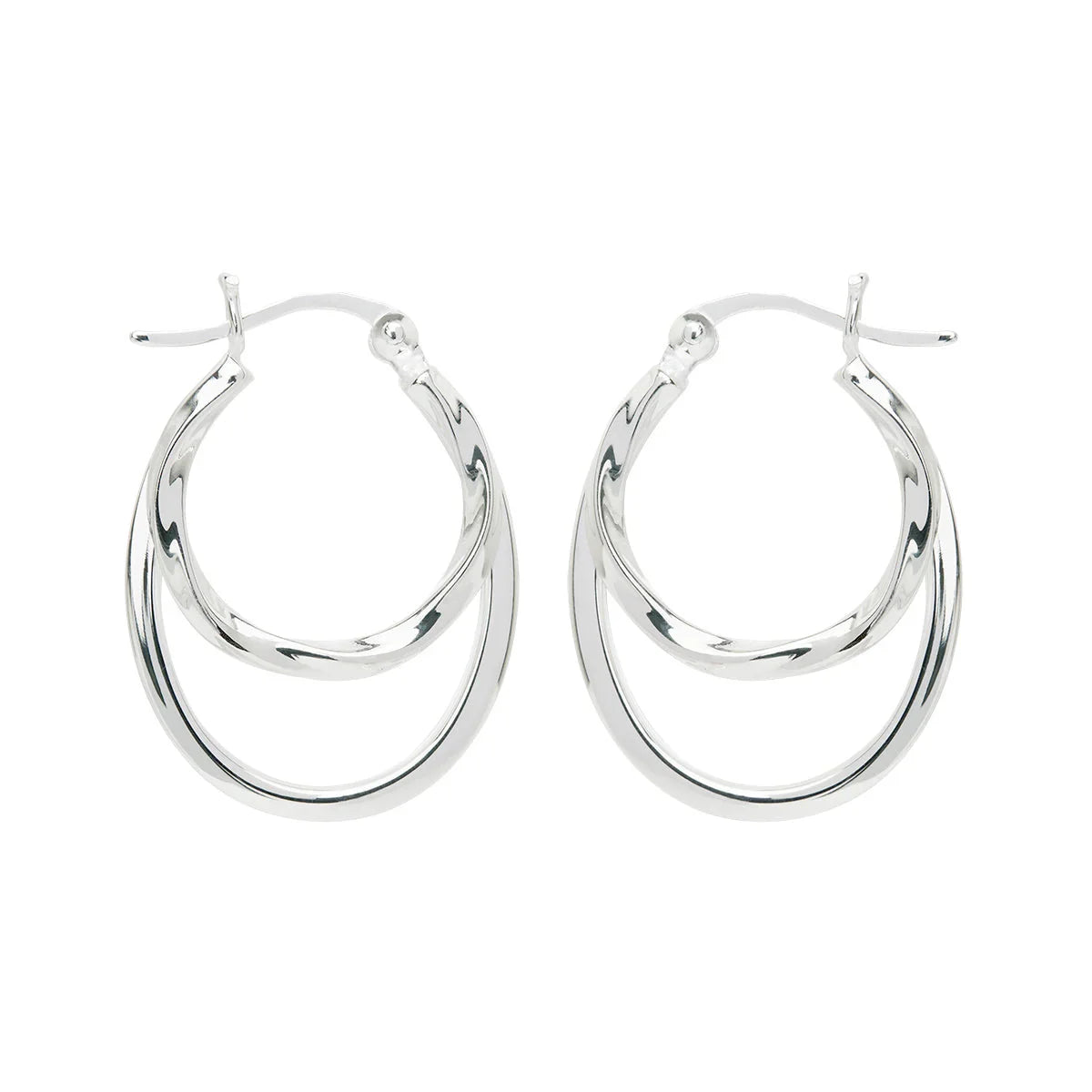 NAJO Sea of Change Silver Hoop Earrings