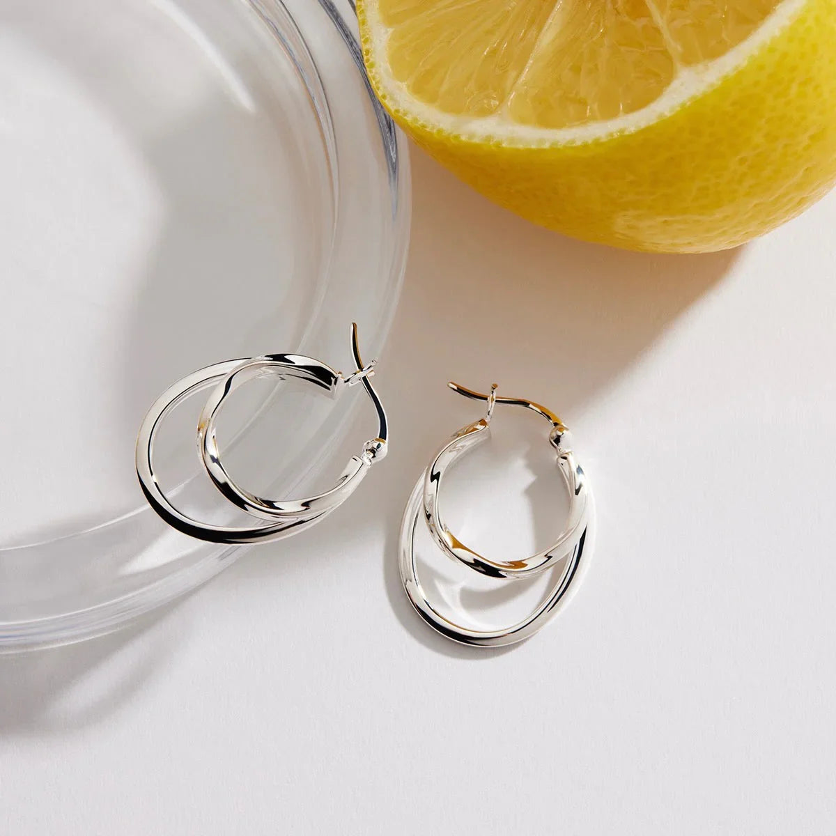 NAJO Sea of Change Silver Hoop Earrings