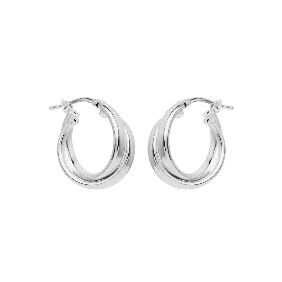 NAJO Sunshine Silver Hoop Earrings
