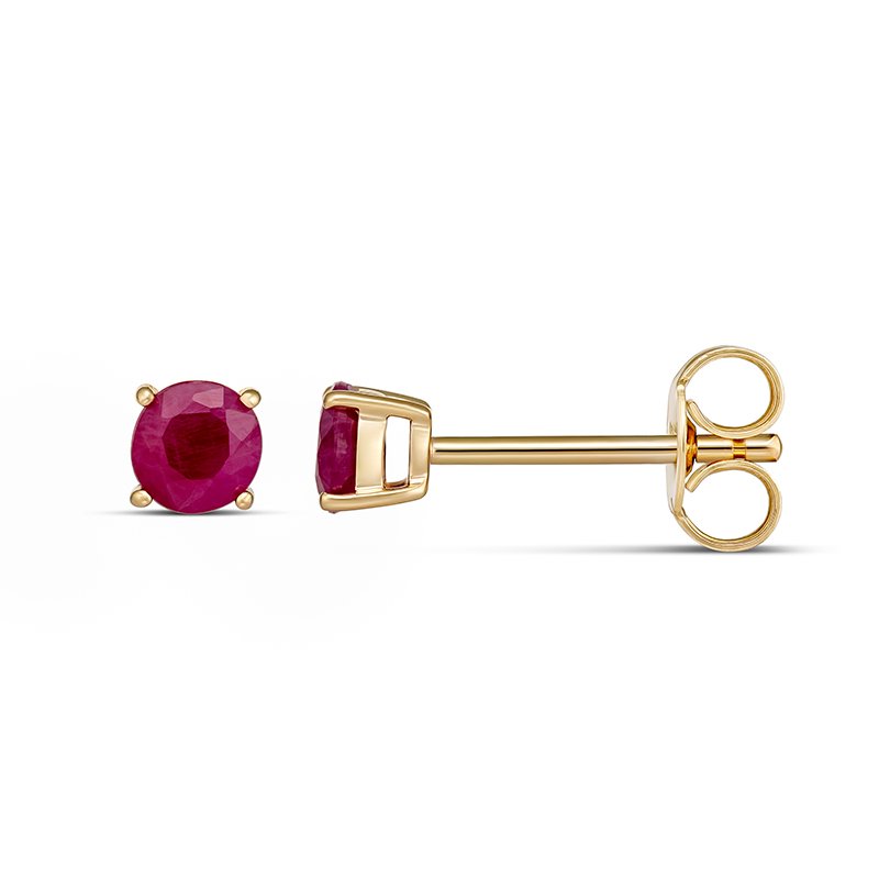 Alice Natural Ruby July Birthstone Earrings