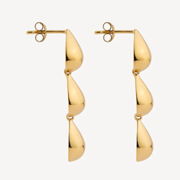 Liora Triple Drop Stud Earring