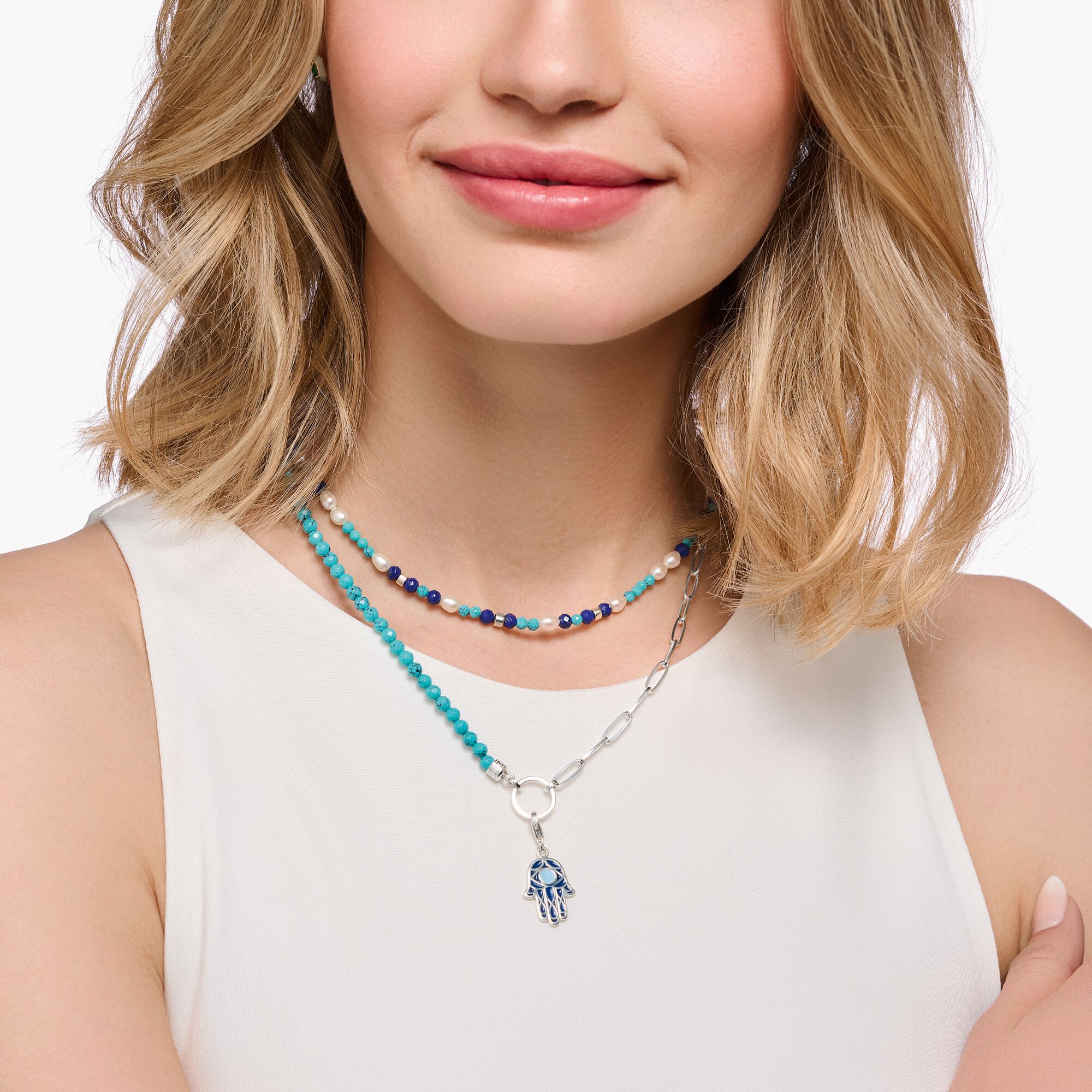 THOMAS SABO Member Charm Necklace with Charmista Disc Silver