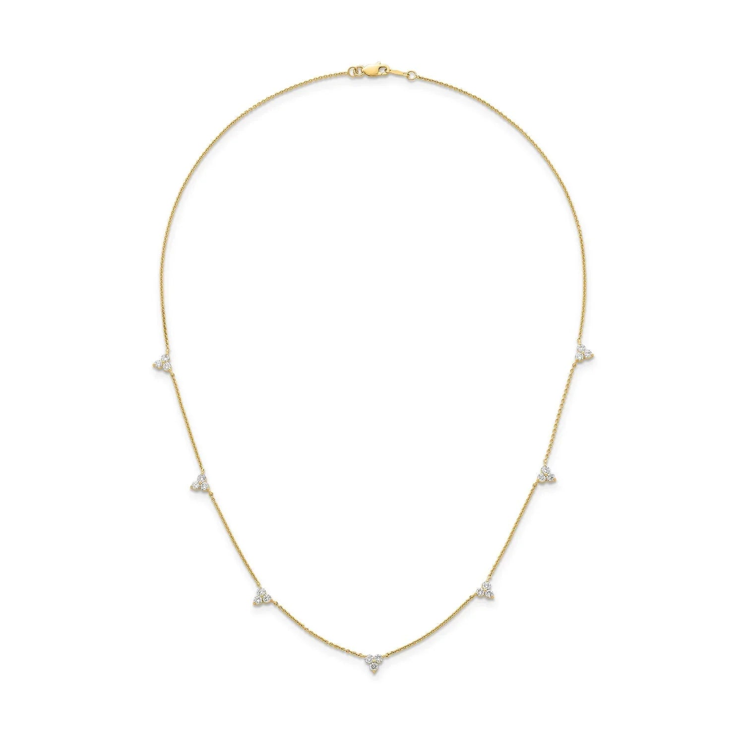 1.00ct Lab Grown Diamond Necklace in 9ct Yellow Gold