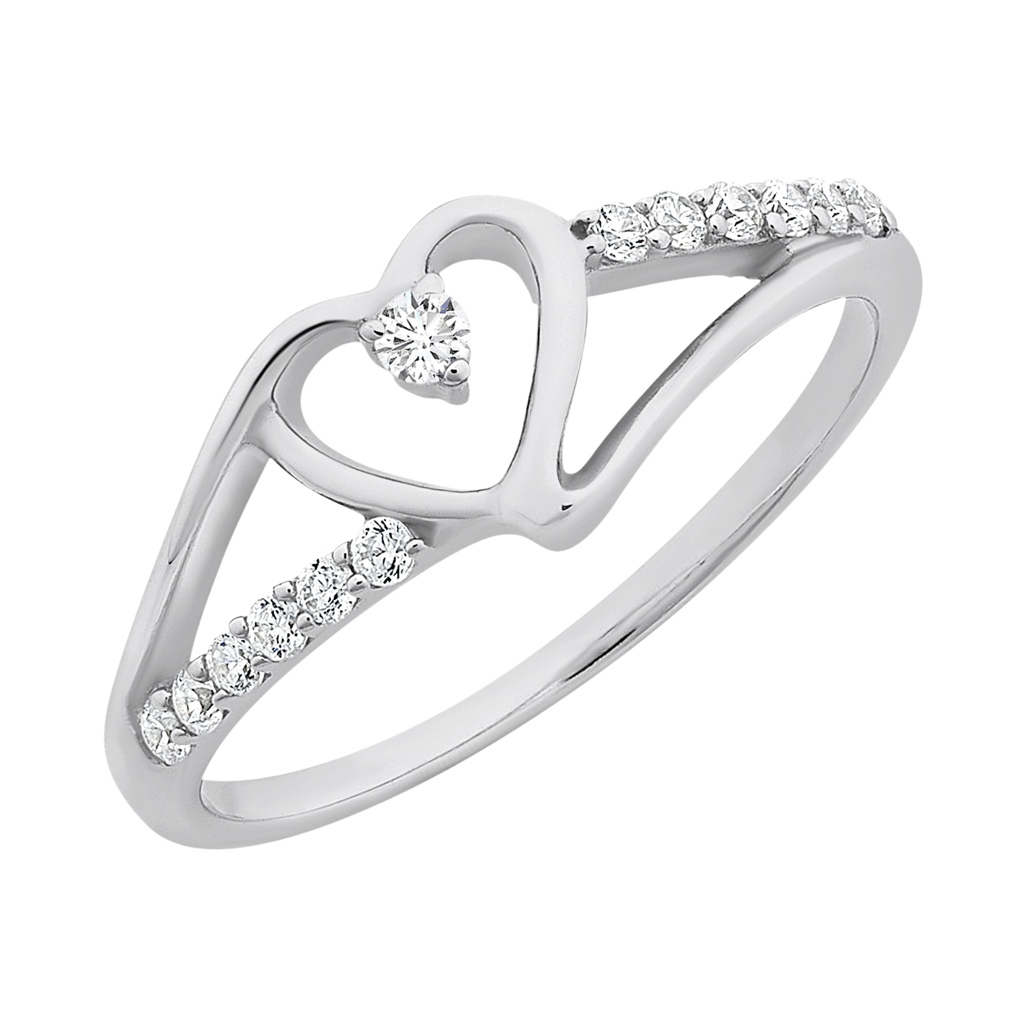 Sterling Silver Cubic Zirconia Ring