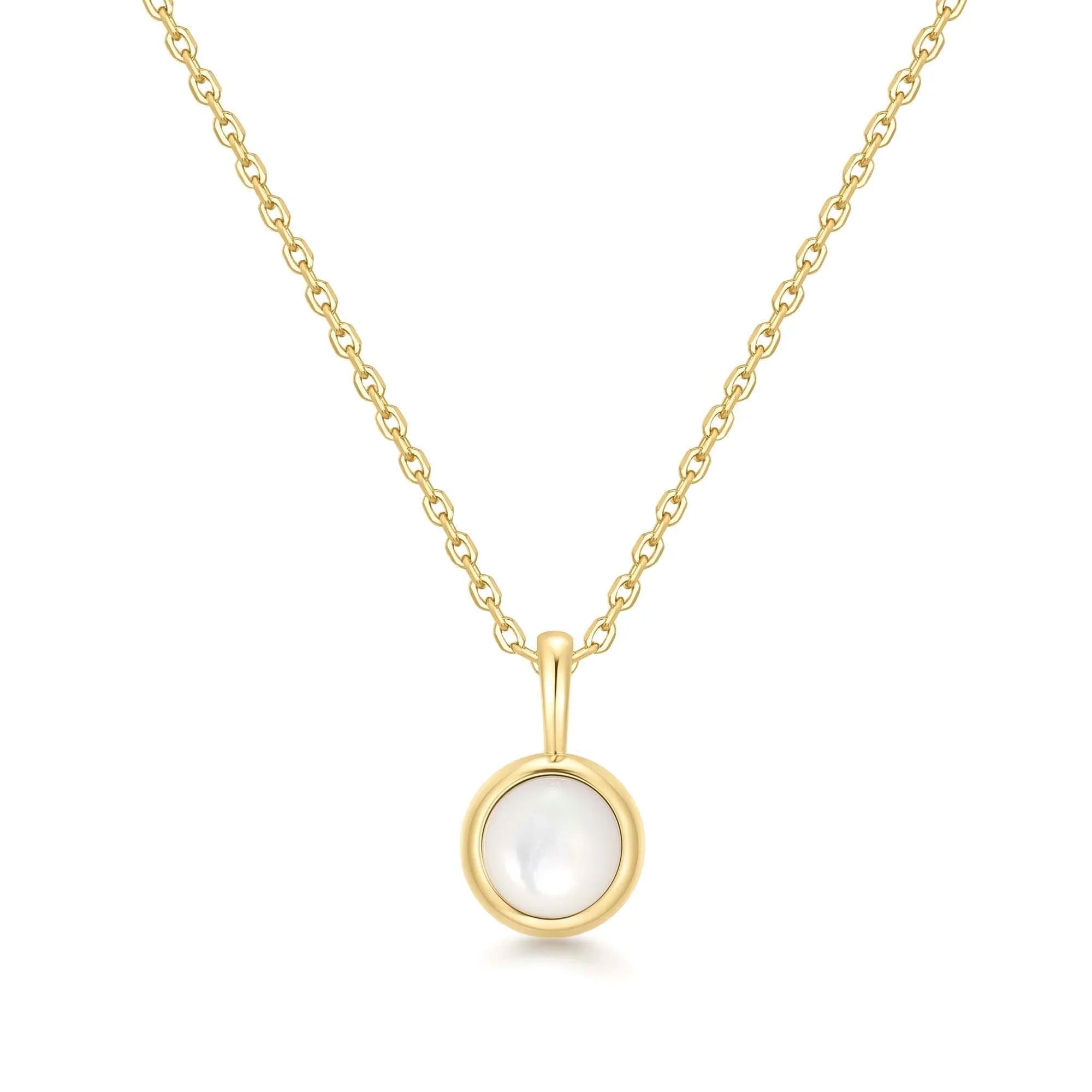 Ania Haie Gold Mother of Pearl Pendant Necklace