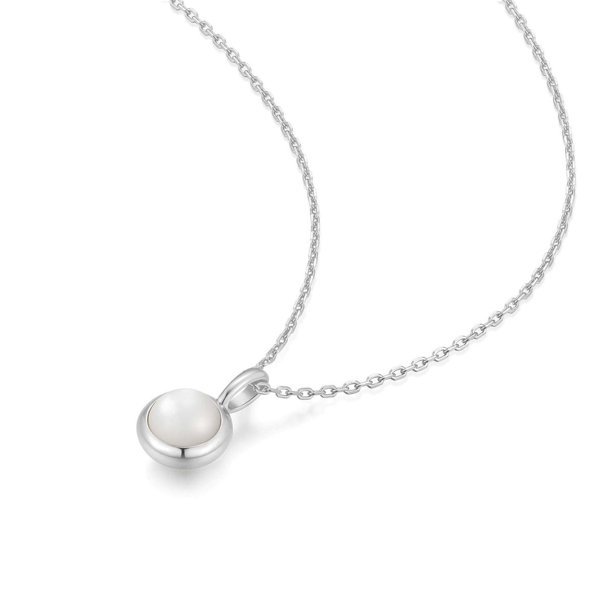 Ania Haie Silver Mother of Pearl Pendant Necklace