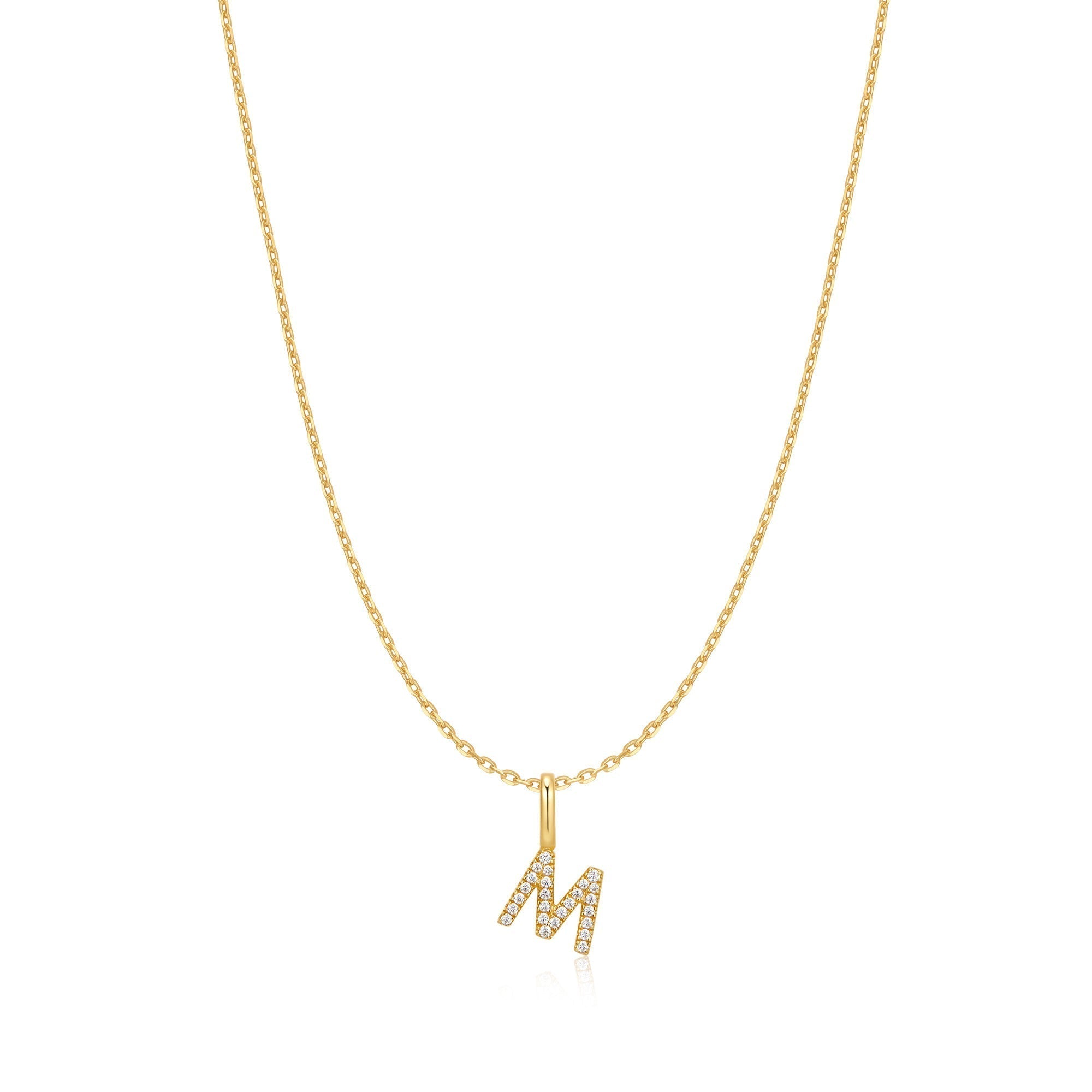 Ania Haie Gold Letter M Initial Necklace