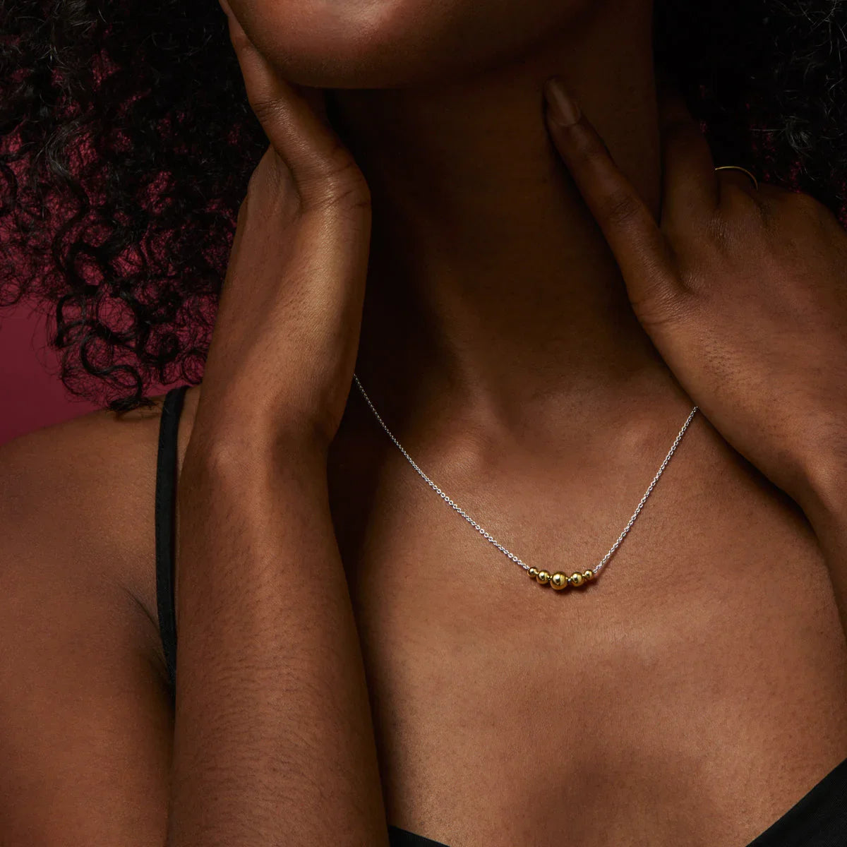 NAJO Oliva Two-Tone Necklace (45cm+ext)