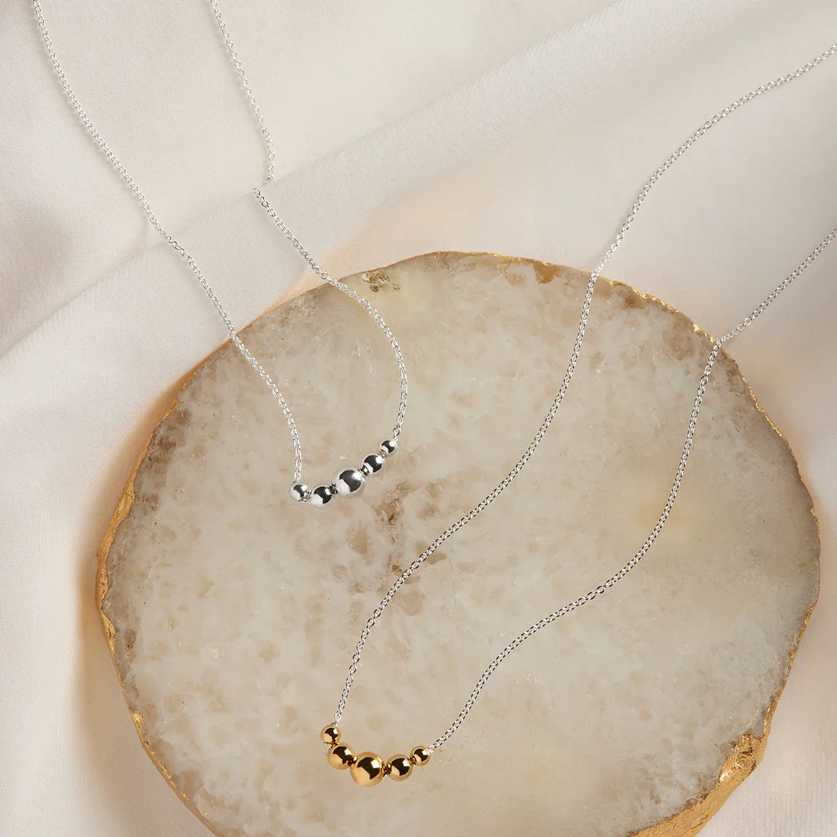 NAJO Oliva Two-Tone Necklace (45cm+ext)