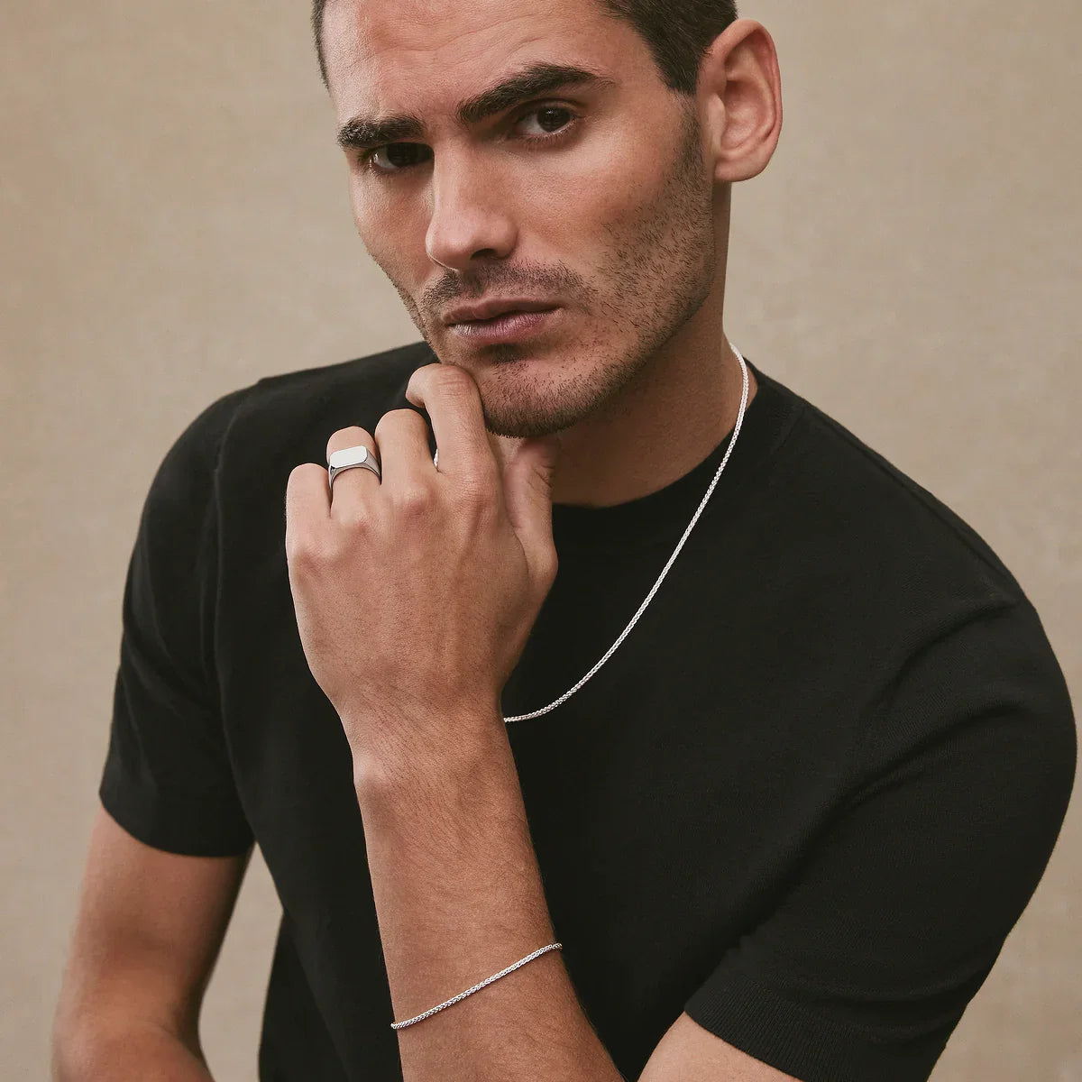 NAJO Kinetic Men’s Silver Chain Necklace